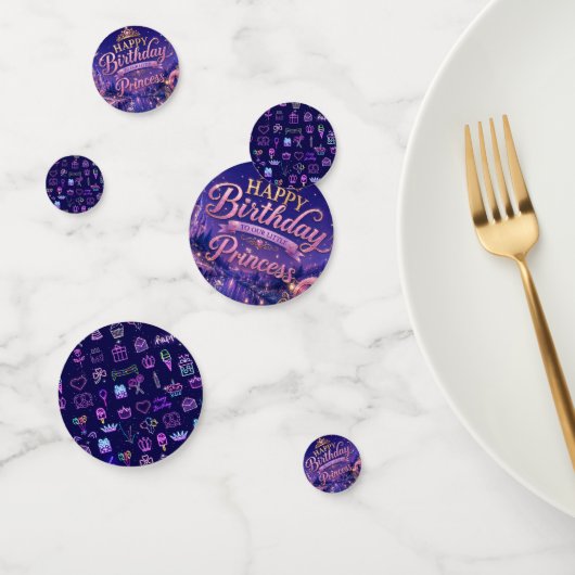Feestconfetti voor prinsessenverjaardagsfeest  confetti (Groep)