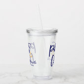 Feestcrew | Nautische bruidsmeisjes  Acryl Drinkbeker (Links)