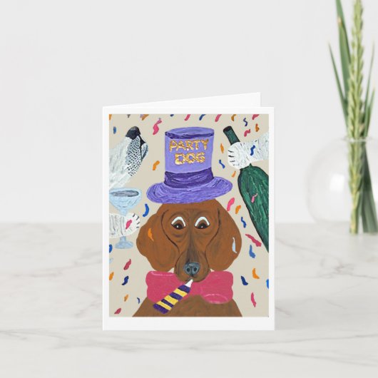 Feestdachshond (Voorkant)