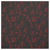 feestdag befana black stof (Swatch)