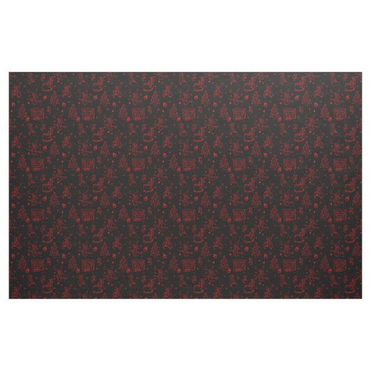 feestdag befana black stof (Fat Quarter)
