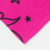 feestdag befana roze fleece deken (Hoek)