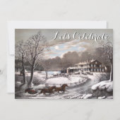  feestdag bezoekt kerstfeest kaart (Voorkant)