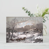  feestdag bezoekt kerstfeest kaart (Staand voorkant)