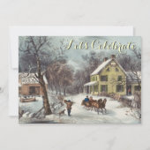  feestdag bezoekt kerstfeest kaart (Voorkant)