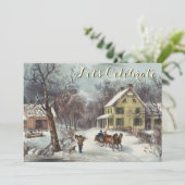  feestdag bezoekt kerstfeest kaart (Staand voorkant)