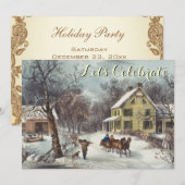  feestdag bezoekt kerstfeest kaart (Voorkant / Achterkant)