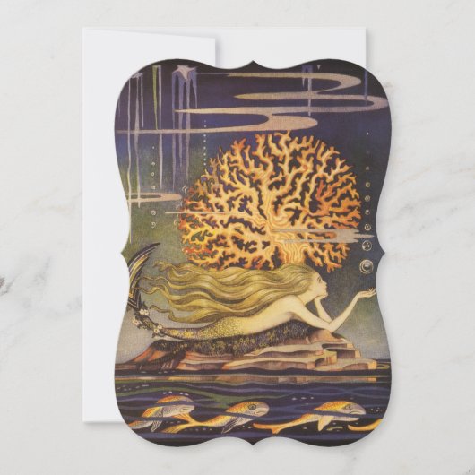  feestdag bij de verkoop van zeemeerminnend koraal kaart (Voorkant)