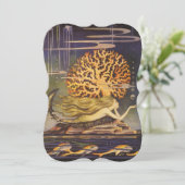  feestdag bij de verkoop van zeemeerminnend koraal kaart (Staand voorkant)