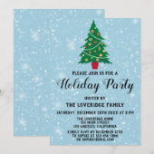 feestdag feestdag blauwe sneeuw kaart (Voorkant / Achterkant)