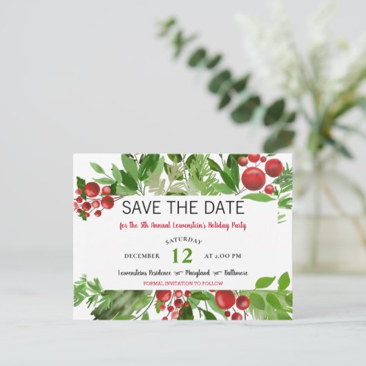 feestdag feestdag feestdag feestdag aankondigingskaart (Staand voorkant)