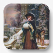 feestdag feestdag feestdag papieren bordje (Voorkant)