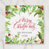 feestdag feestdag feestdag voor feestdag in Holly  Bedankjes Labels (Voorkant)