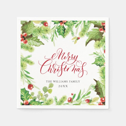 feestdag feestdag feestdag voor feestdag in Holly  Servet (Voorkant)