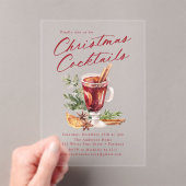 feestdag feestdag feestelijke kerstfeestdag acryl uitnodigingen (Insitu (Draagbaar))