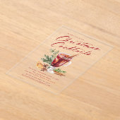 feestdag feestdag feestelijke kerstfeestdag acryl uitnodigingen (Laagn)