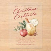 feestdag feestdag feestelijke kerstfeestdag acryl uitnodigingen (Voorkant)