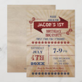 feestdag feestdag nodigt de partij uit kaart (Voorkant / Achterkant)