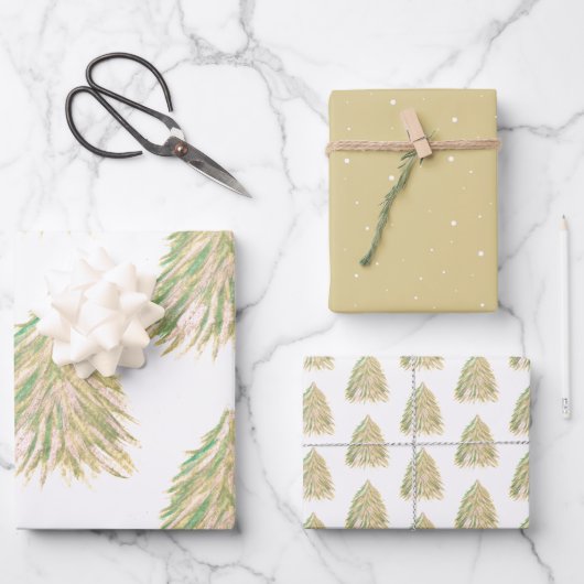 feestdag feestdag voor feestelijke Waterverf kerst Inpakpapier Vel (Voorkant)