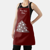 feestdag feestelijke rode kerstbomen schort (Insitu)