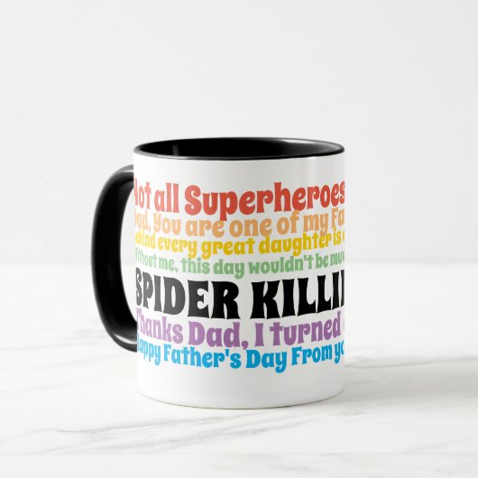 Feestdag Funny Quotes uit Dochter Mok (Voorkant links)