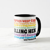 Feestdag Funny Quotes uit Dochter Mok (Voorkant rechts)