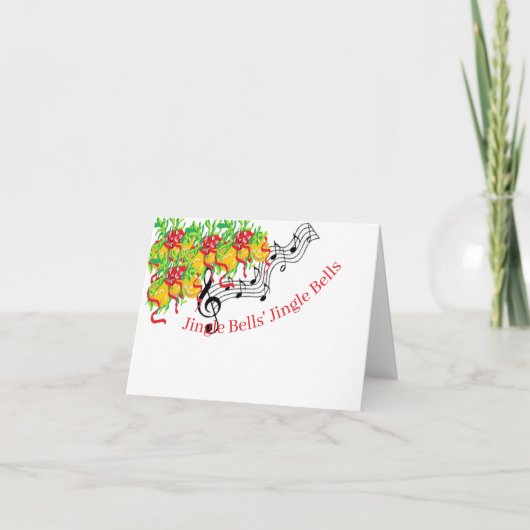 Feestdag G Kaart : Jingle Bells  (Voorkant)