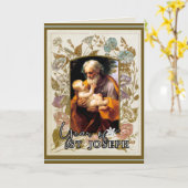 Feestdag Gebedsjaar van St. Jozef Katholiek Gebed Kaart (Gele Bloem)