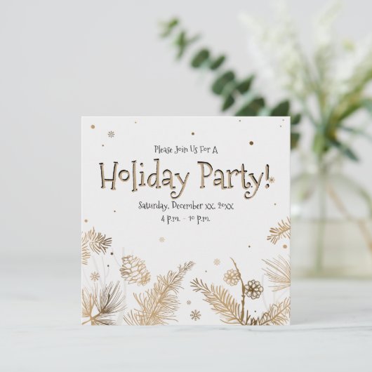 feestdag, goudpins, kaart (Staand voorkant)