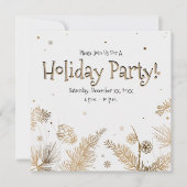 feestdag, goudpins, kaart (Voorkant)