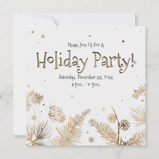 feestdag, goudpins, kaart (Voorkant)