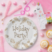 feestdag, goudpins, papieren bordje (Feest)