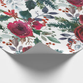  feestdag Grenadine Red Mistletoe Kerstmis Cadeaupapier (Hoek)