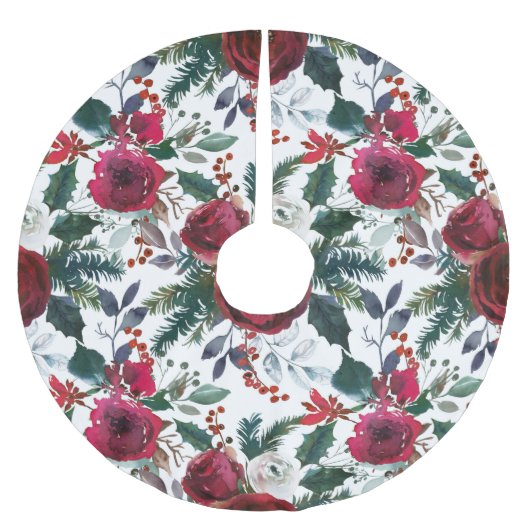 feestdag Grenadine Red Mistletoe Kerstmis Kerstboom Rok (Voorkant)