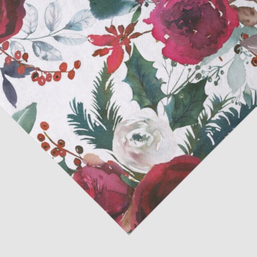  feestdag Grenadine Red Mistletoe Kerstmis Tissuepapier (Detail)