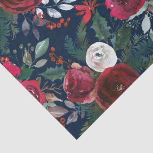  feestdag Grenadine Red Mistletoe Kerstmis Tissuepapier (Detail)