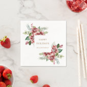 feestdag griekse poinsettia kerstmis servet (Insitu)