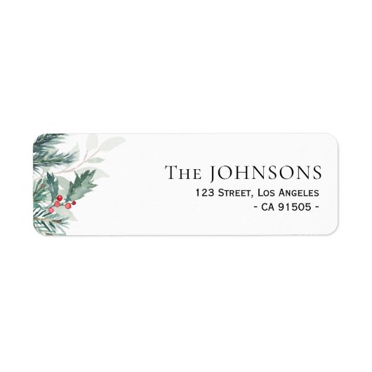 feestdag groen kerstfeest etiket (Voorkant)