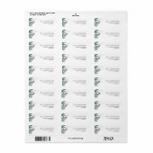 feestdag groen kerstfeest etiket (Full Sheet)