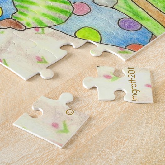 feestdag in bunny and bug legpuzzel (Zijkant)
