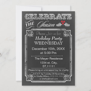  feestdag in Chalkboard Kaart