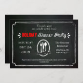  feestdag in Chalkboark Kaart (Voorkant / Achterkant)