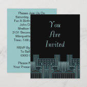 feestdag in City Cityscape Skyline Kaart (Voorkant / Achterkant)