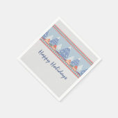 feestdag in de noordse bergscène servet (Hoek)