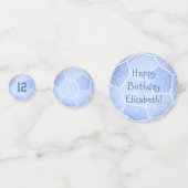 feestdag in dusty - poster blauw meisje confetti (Achterkanten)