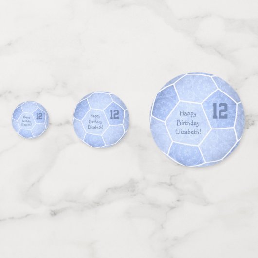 feestdag in dusty - poster blauw meisje confetti (Voorkanten)