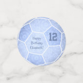 feestdag in dusty - poster blauw meisje confetti (Kleine voorkant)