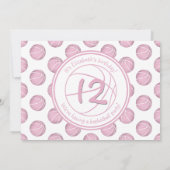 feestdag in dusty roze basketballen kaart (Achterkant)