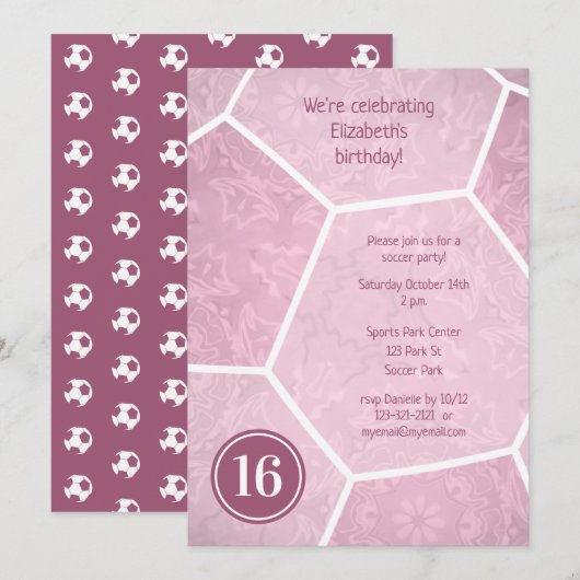 feestdag in dusty - roze giro kaart (Voorkant / Achterkant)