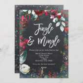 feestdag in jingle en mingle sparkly kaart (Voorkant / Achterkant)